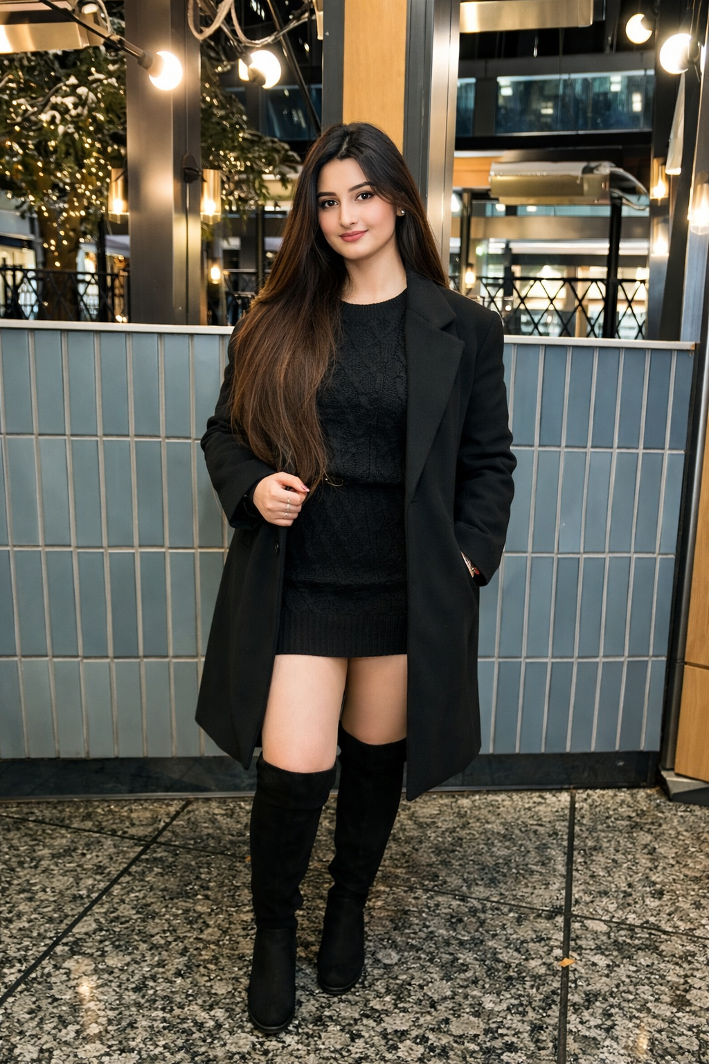 Avni Dutta escort pic in black attire